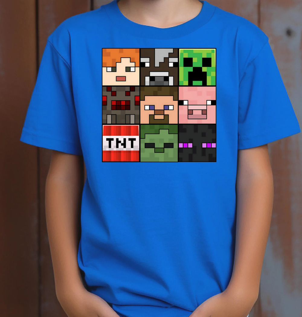 Mine Mob Heads Shirt- Minecrafterer Shirt